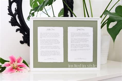 Essential Tips for Creating Your Framed Wedding Vows