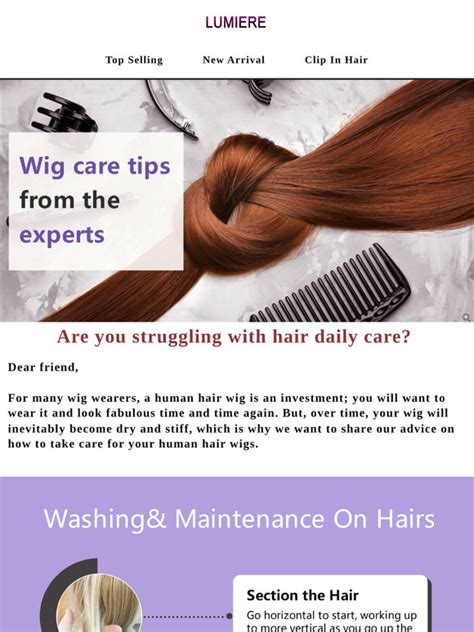 Essential Tips for Lumiere Wigs Maintenance