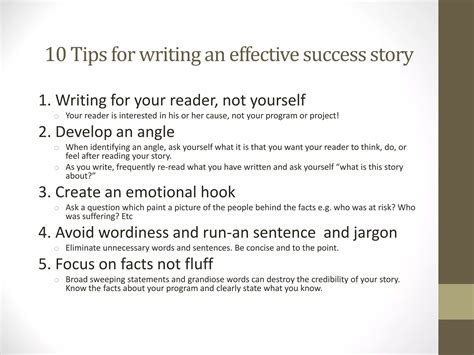 Essential Tips for Success in Story Writing