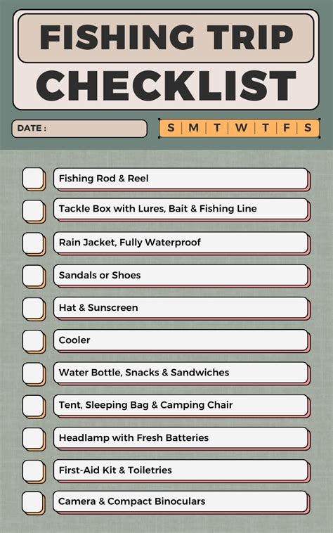 Essentials for Fishing Trip