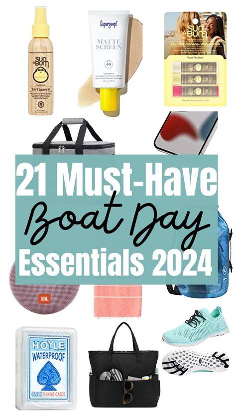 Essentials for boat party