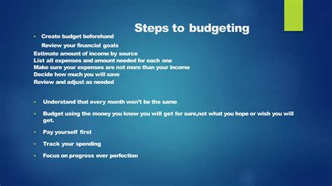 Establish a budget beforehand