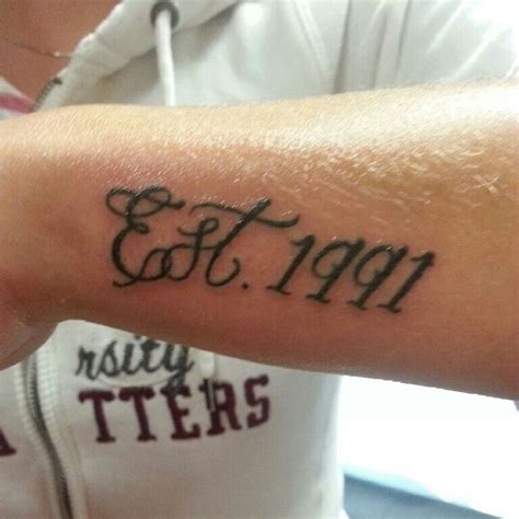 Established in 1987 placement Tattoos Pinterest Tat