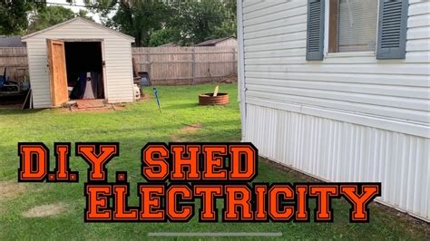Estimated Cost of Running Power to a Shed