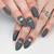 Eternal Night: Captivating Dark Gray Nail Colors for a Timeless Fall Look