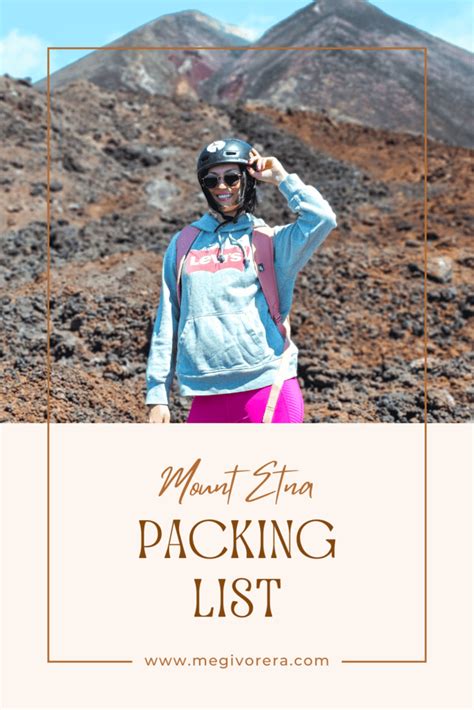 Etna Packing List