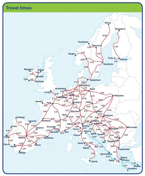 High Speed Railroad Map of Europe MapPorn