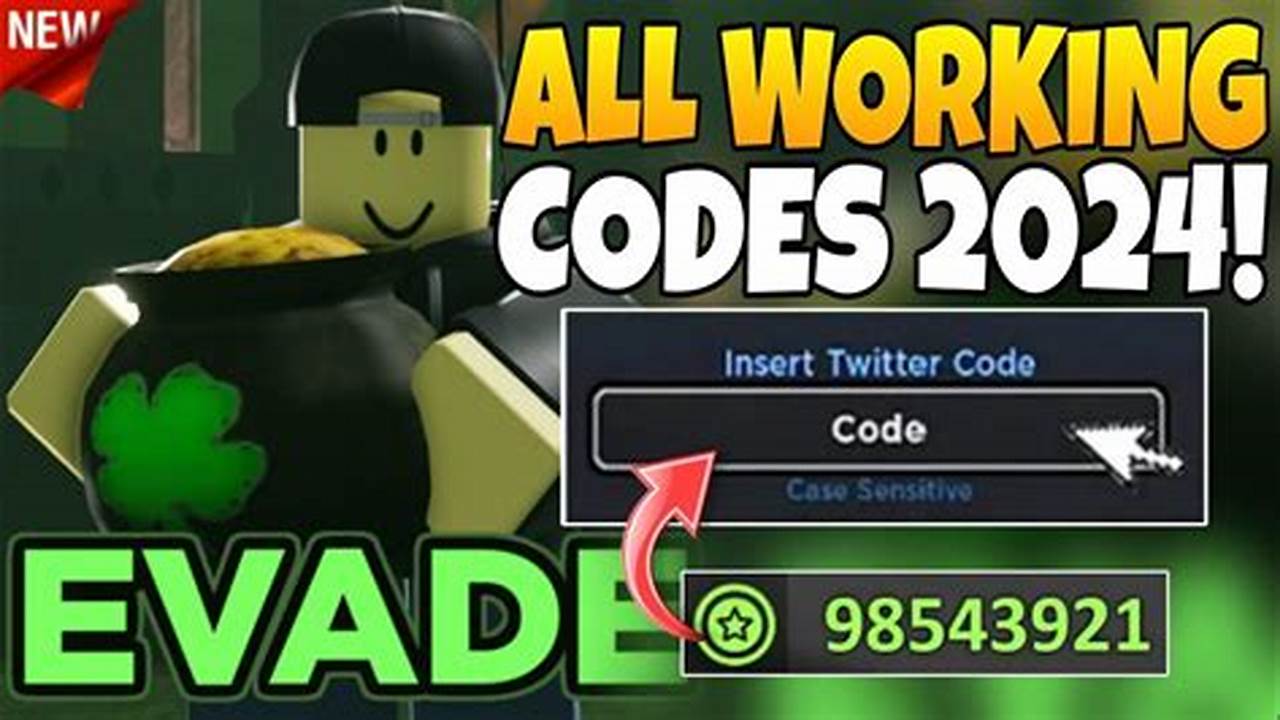 Evade Codes January 2024
