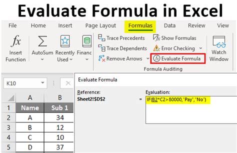 Formula Evaluation