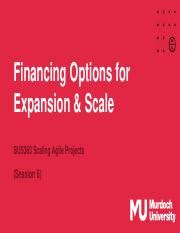 Evaluating Financing Options