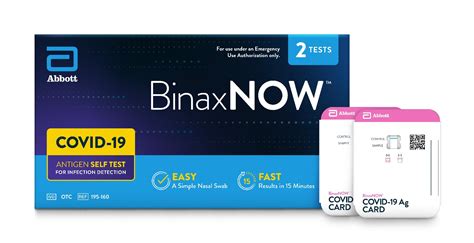 Abbott BinaxNow™ COVID19 Antigen Rapid Test Kit