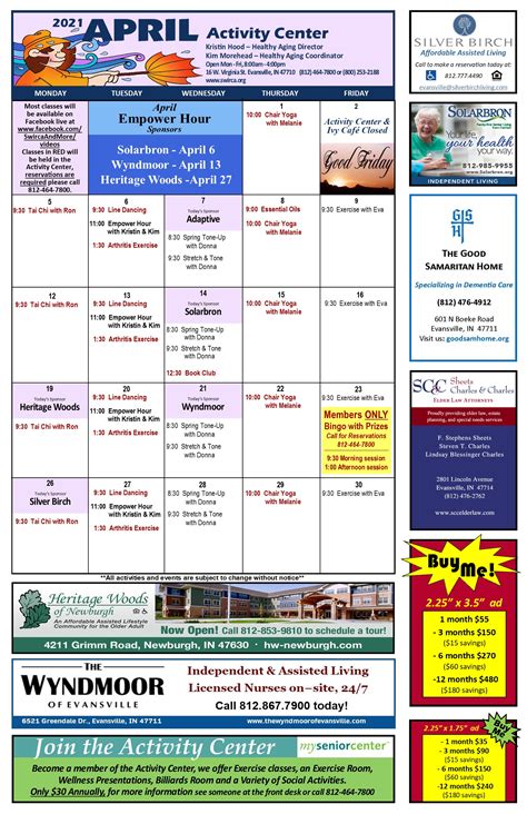 Evansville Entertainment Calendar
