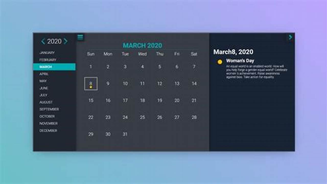Event Calendar Html Css