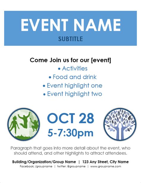 Event Flyer Template Word
