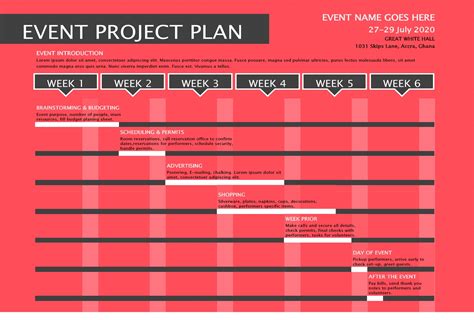 Event Planning Template download free documents for PDF, Word and Excel