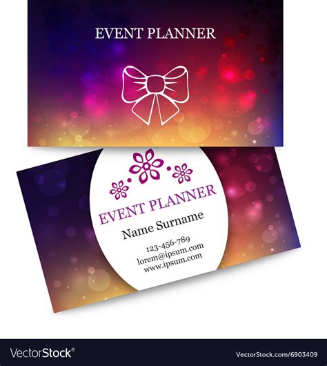 Event Planner Business Cards Templates