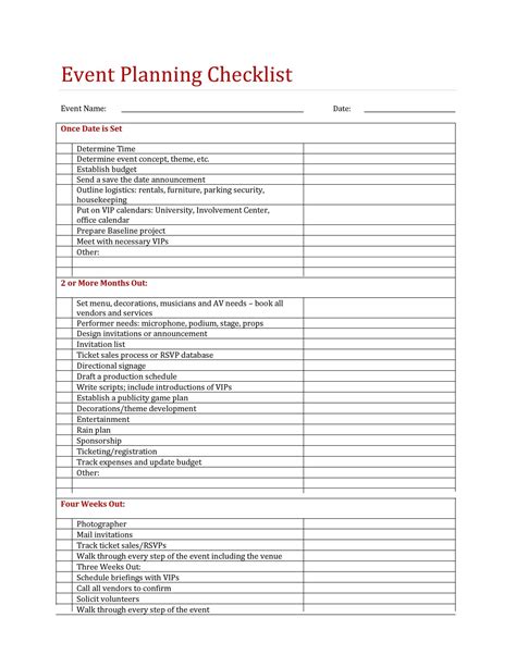 5+ Event Planning Worksheet Templates Free Word Documents Download Free