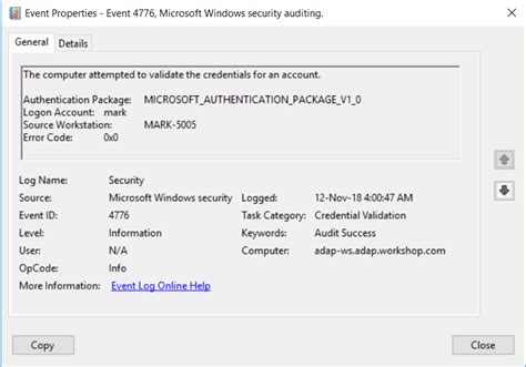 Hundreds of Audit Failure Event 4776 logged by unknown users