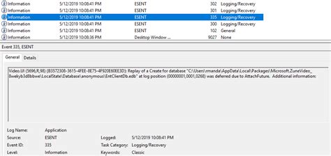 Event Id 642 Esent Catalog Database