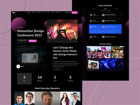 Image of an Event Listing Website