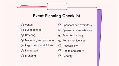Event Planning Basics A Checklist Event planning guide, Event