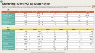 Event Roi Calculator