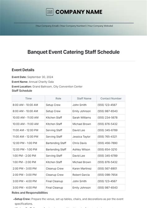 Event Schedule