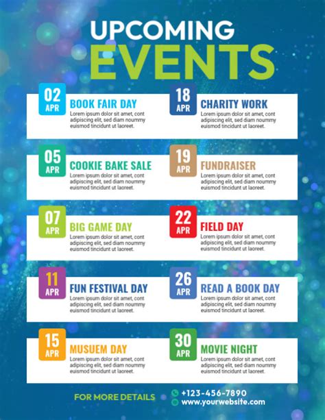 Event Schedule Flyer Template