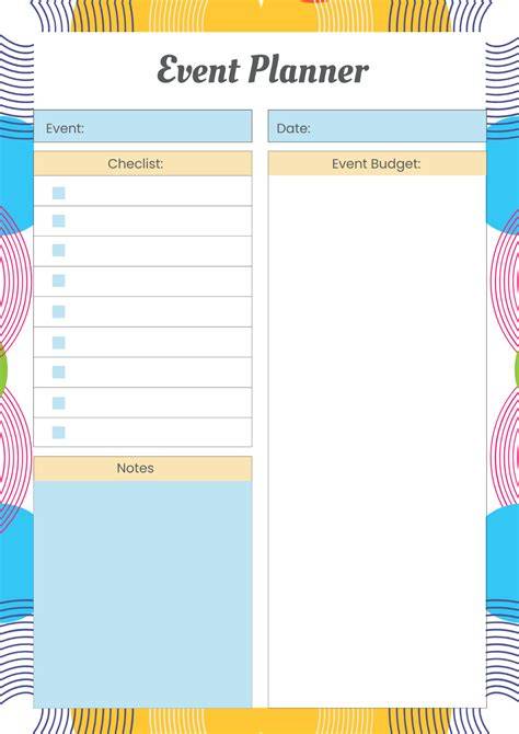 Event Template Free