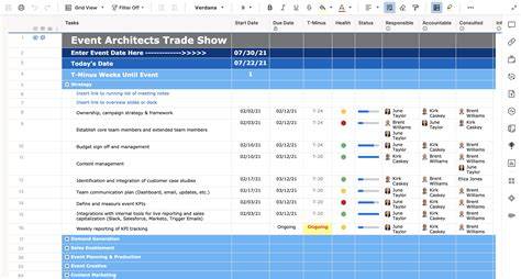 Event Workback Schedule Template