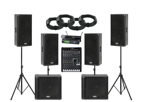 Event ballroom sound system needs
