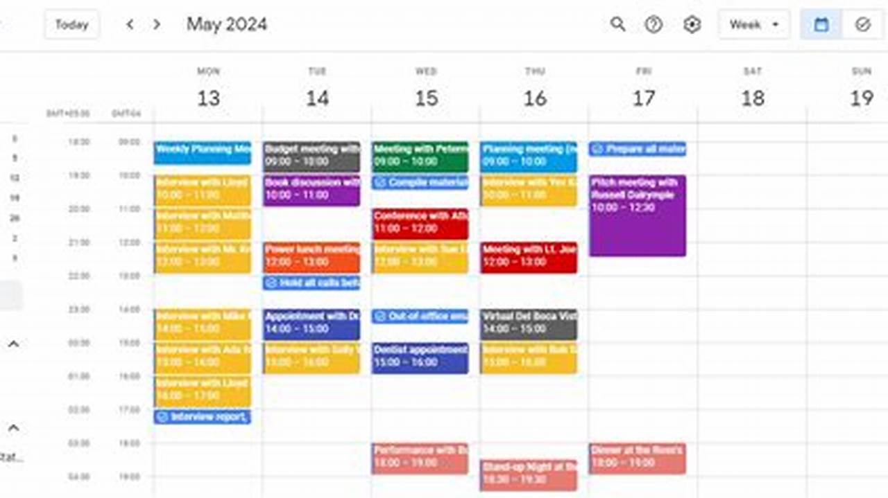 Events Google Calendar