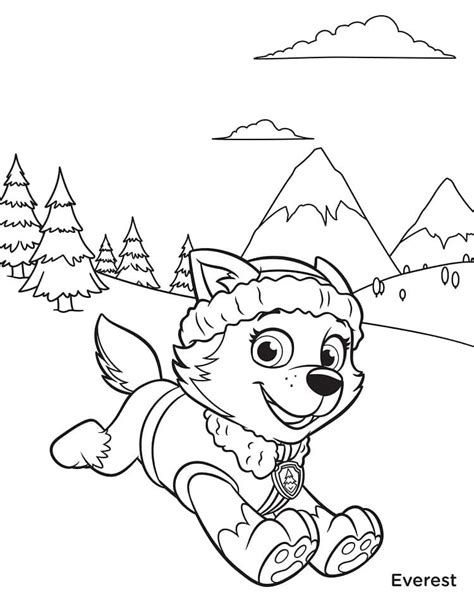 Everest Coloring Page