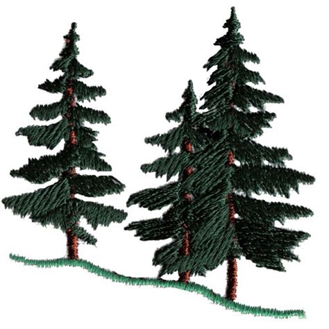Evergreen Tree Embroidery Pattern