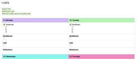 Evernote Journal Template