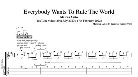 Everybody Wants To Rule The World Traduction