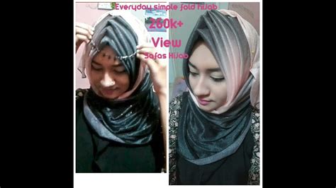 Everyday simple volume layer fold hijab tutorial YouTube