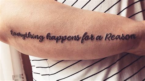 Everything Happens For Reason Tattoo