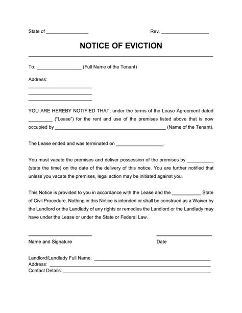 Eviction Notice Template Mistakes