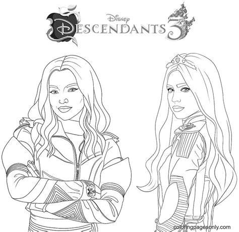 Evie Descendants Coloring Pages