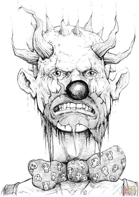 Evil Clown Coloring Pages