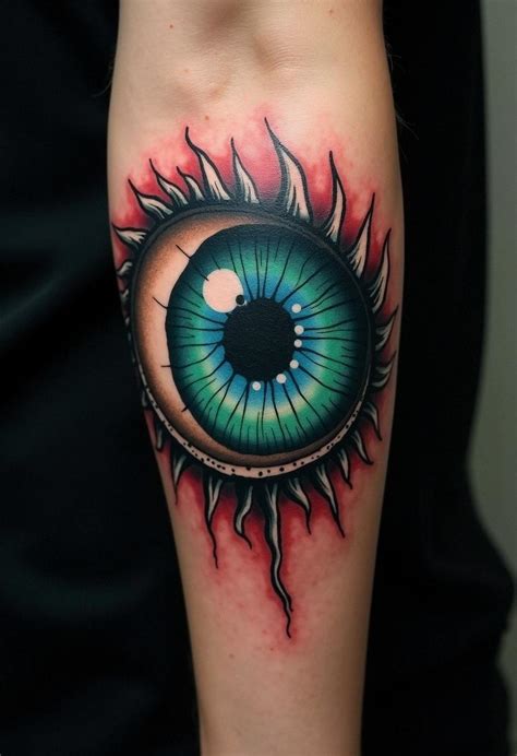 Evil Eyeball Tattoo