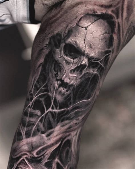 Evil Skull Tattoos