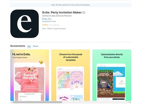Evite App