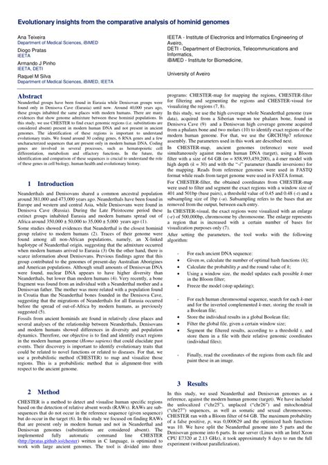Evolutionary Insights from Comparative Analysis