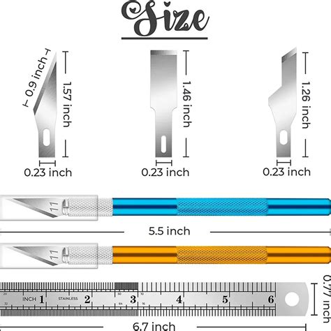 Exacto Knife Blade Dimensions