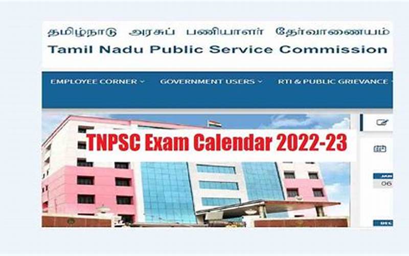 Exam Dates Mentioned In Tnpsc Annual Planner 2022