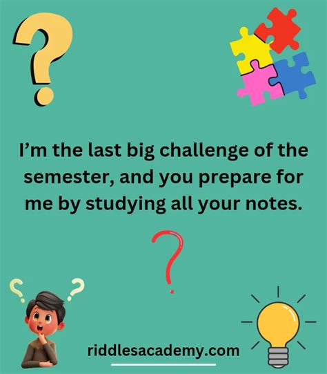 Exam Riddles