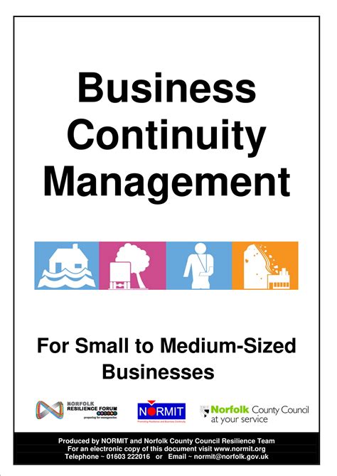 Example Business Continuity Plan Template