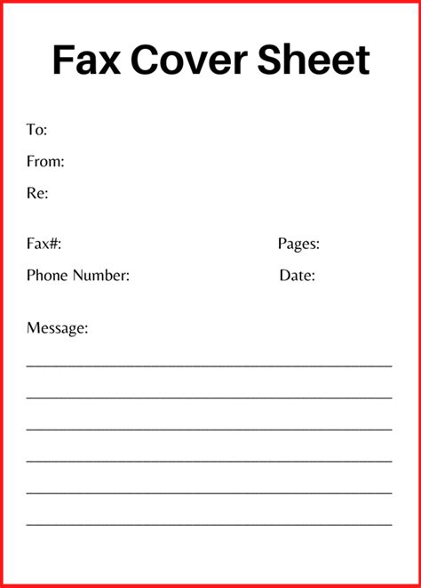Example Fax Cover Letter